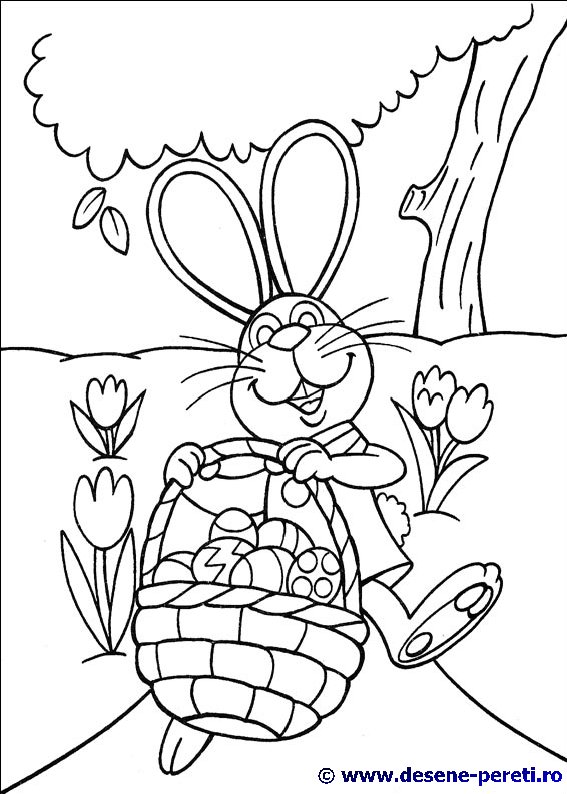 peter cottontail desene colorat